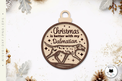 Layered Christmas Dog Laser Cut Ornaments Vol.4 Product Image 2