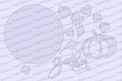 Gather Wood Round Sign SVG | Thanksgiving Day Door Hanger Product Image 2