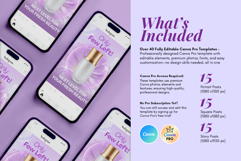 Purple Beauty Instagram Templates | Canva Pro Product Image 2