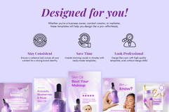 Purple Beauty Instagram Templates | Canva Pro Product Image 3