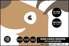 Close up of a dog PNG and SVG file showing it is vector based and high resolution