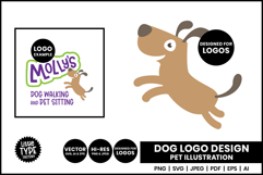 A dog png and svg illustration for dog logos and pet designs and dog themed crafts