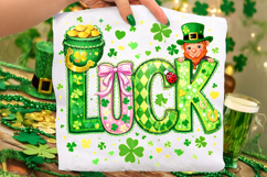 Luck St Patrick's Day PNG, Lucky Day PNG, Irish PNG, Clover Product Image 2