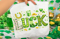 Luck St Patrick's Day PNG, Lucky Day PNG, Irish PNG, Clover Product Image 3