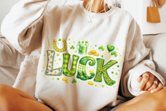 Luck St Patrick's Day PNG, Lucky Day PNG, Irish PNG, Clover Product Image 5