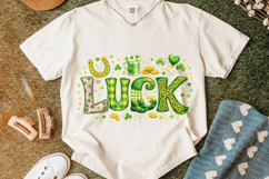 Luck St Patrick's Day PNG, Lucky Day PNG, Irish PNG, Clover Product Image 7