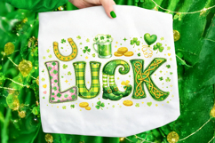 Luck St Patrick's Day PNG, Lucky Day PNG, Irish PNG, Clover Product Image 6