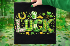 Luck St Patrick's Day PNG, Lucky Day PNG, Irish PNG, Clover Product Image 1
