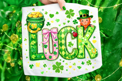 Luck St Patrick's Day PNG, Lucky Day PNG, Irish PNG, Clover Product Image 7