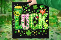 Luck St Patrick's Day PNG, Lucky Day PNG, Irish PNG, Clover Product Image 1