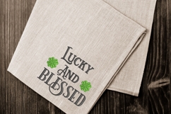 Lucky and Blessed Embroidery Design Product Image 4