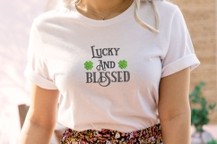 Lucky and Blessed Embroidery Design Product Image 5