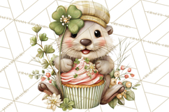 Lucky Animals Clipart PNG, Shamrock Pets Printable Product Image 5