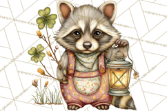 Lucky Animals Clipart PNG, Shamrock Pets Printable Product Image 5