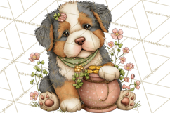 Lucky Animals Clipart PNG, Shamrock Pets Printable Product Image 3