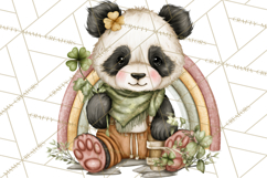 Lucky Animals Clipart PNG, Shamrock Pets Printable Product Image 4