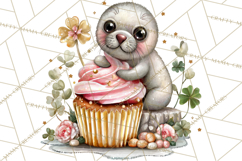 Lucky Animals Clipart PNG, Shamrock Pets Printable Product Image 3