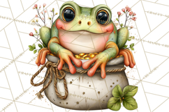 Lucky Animals Clipart PNG, Shamrock Pets Printable Product Image 3