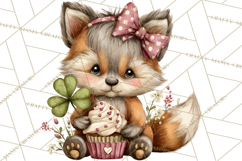 Lucky Animals Clipart PNG, Shamrock Pets Printable Product Image 5