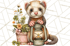 Lucky Animals Clipart PNG, Shamrock Pets Printable Product Image 2