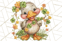 Lucky Animals Clipart PNG, Shamrock Pets Printable Product Image 2