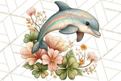 Lucky Animals Clipart PNG, Shamrock Pets Printable Product Image 3