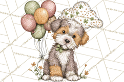 Lucky Animals Clipart PNG, Shamrock Pets Printable Product Image 5