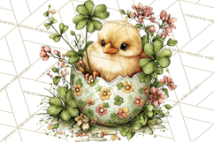 Lucky Animals Clipart PNG, Shamrock Pets Printable Product Image 2