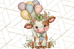 Lucky Animals Clipart PNG, Shamrock Pets Printable Product Image 3