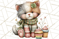 Lucky Animals Clipart PNG, Shamrock Pets Printable Product Image 5