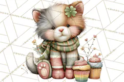 Lucky Animals Clipart PNG, Shamrock Pets Printable Product Image 5
