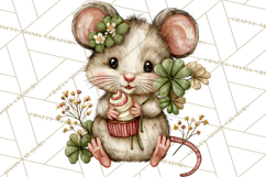 Lucky Animals Clipart PNG, Shamrock Pets Printable Product Image 5