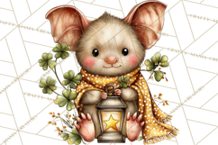 Lucky Animals Clipart PNG, Shamrock Pets Printable Product Image 5