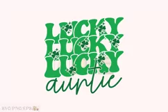 Lucky Auntie, Aunt St Patrick's Day SVG T-shirt Design Product Image 1