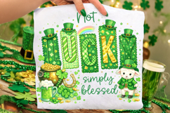 Not Lucky Simply Blessed St Patrick's Day PNG, Irish PNG Product Image 1