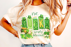 Not Lucky Simply Blessed St Patrick's Day PNG, Irish PNG Product Image 3