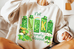 Not Lucky Simply Blessed St Patrick's Day PNG, Irish PNG Product Image 4