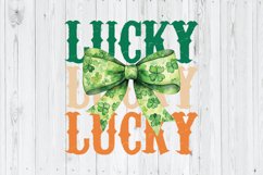 Lucky PNG, St. Patrick&#039;s Day PNG, Coquette St Patrick&#039;s Day Product Image 1
