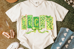 Lucky St Patrick's Day PNG, Lucky Day PNG, Coquette Bow PNG Product Image 6