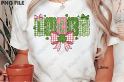 Lucky Bow Shamrock St Patrick PNG Product Image 2