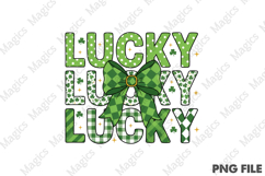 Lucky Bow St Patrick's PNG Product Image 1