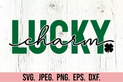Lucky Charm SVG - St Patrick's Day SVG - Shamrock PNG Product Image 2