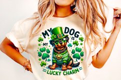 St Patrick&#039;s Day Dog PNG, My Dog Is My Lucky Charm PNG, Dog Product Image 1