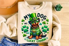 St Patrick&#039;s Day Dog PNG, My Dog Is My Lucky Charm PNG, Dog Product Image 3