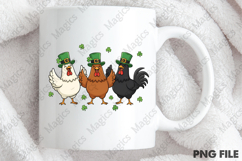 Lucky Chicken Trio St Patrick PNG Product Image 3