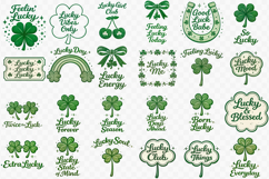 St. Patrick day sublimation bundle | Lucky Shamrock cliparts Product Image 2