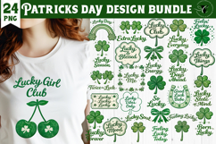St. Patrick day sublimation bundle | Lucky Shamrock cliparts Product Image 1