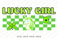 Lucky Girl SVG Design Product Image 1