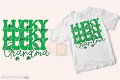 Lucky Grandma SVG St Patrick's SVG T-shirt Design Product Image 2