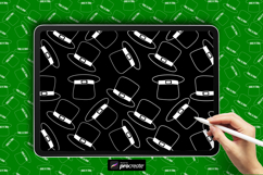 Lucky Hat Pattern Procreate Brush 